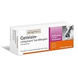 Cetirizin-ratiopharm bei Allergien: Lindert allergische Symptome bei Heuschnupfen, ganzjährigem Schnupfen und Nesselsucht, 50 Tabletten