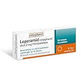 Loperamid-ratiopharm akut 2 mg Filmtabletten: Effektive Hilfe bei akutem Durchfall - auch für unterwegs. Kann Beschwerden schnell lindern und Flüssigkeitsverlust entgegenwirken. 10 Filmtabletten