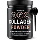 Collagen Pulver Weidehaltung mit Peptide Typ 1 und 3 - Bioaktives geschmacksneutrales Kollagen