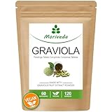 Graviola Tabletten 2000mg - 2 Monate Vorrat - Natürlicher Graviola Frucht Extrakt mit Vitamin C und Antioxidantien - hochdosiert, vegan und glutenfrei - 120 Presslinge von MoriVeda