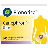 Canephron Uno, 4-fach Wirkung bei Blasenentzündung mit einer einzigartigen Pflanzenkombination gegen Schmerzen, Brennen, Krämpfe und Bakterien, für Erwachsene und Jugendliche ab 12 Jahren, 60 Stück