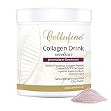 Cellufine® Premium Collagen Drink Excelsior Johannisbeere 300 g – Collagen Drinkmit Verisol Peptiden, Coenzym Q10, HyaVita Hyaluronsäure, Vitamin C und Spurenelementen