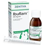Ibuflam 4% Susp. z. Ein. 40mg/ml 100 ml, langanhaltende Fiebersenkung für bis zu 8h, effektive Linderung von Fieber und Schmerzen, auch für Kinder, mit praktischer Dosierhilfe, Himbeer-Geschmack