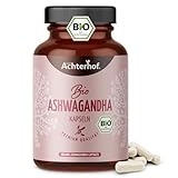 Ashwagandha Kapseln Bio 150 Stück | fein gemahlenes Ashwagandha Pulver in Bio-Qualität | hochdosiert 1500mg pro Tagesdosis | bedeutende Rolle im indischen Ayurveda | vom Achterhof