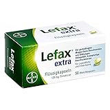 Lefax extra Flüssigkapseln bei mäßigen Blähungen, Druck- und Völlegefühl, gasbedingten Bauchschmerzen, leicht zu schlucken, 50 Stück