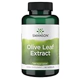 Swanson Olive Leaf Extract (Olivenblatt-Extrakt), 500mg, 120 Kapseln, hochdosiert, Laborgeprüft, Sojafrei, Glutenfrei, Ohne Gentechnik