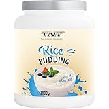 TNT Rice Pudding – Ideal für Muskelaufbau & Fitness • Zuckerfrei, Glutenfrei, Laktosefrei • 84g Kohlenhydrate, 7.6g Protein •| Einfache Zubereitung • Made in Germany • 100% Vegan • 1800g Packung