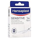 Hansaplast Sensitive Pflaster (1 m x 6 cm), zuschneidbare und hautfreundliche Wundpflaster mit Bacteria Shield & sicherer Klebkraft, schmerzlos zu entfernende Pflaster