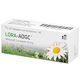 Lora ADGC® - 50 Stück - Antiallergikum zur Behandlung von Allergiebeschwerden wie Heuschnupfen, Juckreiz und Hautrötungen - langanhaltend & gut verträglich - Bereits für Kinder ab 2 Jahren