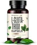 L-Glutathion Kapseln - 100 Tagesvorrat - Ausgewogene Dosis - Hoher Bioverfügbarkeit - Ohne Zusatzstoffe - Deutsche Produktion