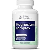 Dayvi Holistics® Magnesium Komplex hochdosiert 180 Stück [5-FACH-POWER] - Magnesium Kapseln 400mg je Tagesdosis - Magnesiumbisglycinat