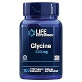 Life Extension, Glycine 1000mg, hochdosiert, 100 vegane Kapseln, Laborgeprüft, Glutenfrei, Vegetarisch, Sojafrei, Ohne Gentechnik