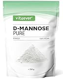 D-Mannose Pulver - 250 g - (4,1 Monate Vorrat) - Aus pflanzlicher Fermentation - Laborgeprüft - Rein & naturbelassen - Ohne Zusätze - Vegan