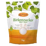 Birkengold Birkenzucker Xylit 1 kg Beutel | 100% Xylit aus Finnland | aus Birken- und Buchenrinde | vegan | 40% weniger Kalorien als Zucker | glutenfrei | zahnfreundlich