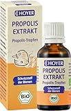 Hoyer Propolis Tropfen Bio - Reines Propolis Extrakt als Nahrungsergänzungsmittel & Mundpflege - Für die innerliche & äußerliche Anwendung - 30 ml