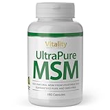 MSM Hochdosiert, Ultra Pure MSM Kapseln 1000 mg Methylsulfonylmethan pro Kapsel (180 Stk) ohne unnötige Zusätze Vitality Nutritionals by VitaminExpress