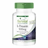 Fairvital | L-Theanin 500mg - 60 Tabletten - HOCHDOSIERT - VEGAN - Aminosäure