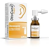 OtoCura Ohrenspray 10 ml, Ohrenreiniger aus Olivenöl, Mandelöl und Calendulaöl zur Ohren Reinigung und Pflege des äußeren Gehörgangs
