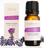Lavendelöl BIO - 100 % rein und natürlich, unverdünnt, therapeutische Qualität. Ätherisches Lavendelöl für Aromatherapie-Diffuser und Körperpflege (10 ml.)
