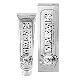 Marvis Whitening Mint Zahnpasta, 85 ml, Whitening Zahnpasta fördert eine natürliche Zahnaufhellung, Zahncreme entfernt Plaque & verleiht langanhaltende Frische