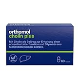 Orthomol Cholin Plus - zur Erhaltung einer normalen Leberfunktion - mit Silymarin aus Mariendistel-Extrakt, 30 St. Tagesportionen