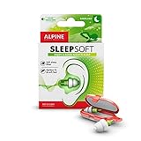 Alpine SleepSoft Gehörschutz Ohrstöpsel zum Schlafen - Schalldämpfer Schnarchen und verbessert den Schlaf - Weichfilter geeignet für Seitenschläfer – Hypoallergenes Material – Wiederverwendbar