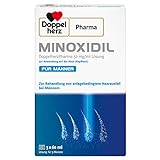 MINOXIDIL DoppelherzPharma 50 mg/ml Lösung zur Anwendung auf der Haut – Arzneimittel zur Behandlung von anlagebedingtem Haarausfall bei Männern – 3x 60 ml
