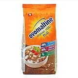 Ovomaltine Crunchy Protein Müsli Plus - Knusper- mit Haferflocken - Cerealienmischung mit 22 Prozent Protein, ein Drittel weniger Zucker und unvergleichlichem Crunch (1 x 300g)