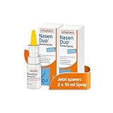 NasenDuo Nasenspray im Sparset 2 x 10 ml von ratiopharm: Effektive Hilfe gegen Schnupfen und verstopfte Nasen - abschwellendes und pflegendes Nasenspray