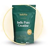 IndieWay Creatin Monohydrat Pulver 500 g - 100% reines Kreatin-Pulver ohne Zusätze - 166 Portionen, geschmacksneutral, vegan - Für Muskelaufbau & Leistung
