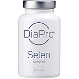 DiaPro® Selen Komplex 365 Hochdosierte Selen-Tabletten mit 200 mcg Selen pro Tablette mit Selen-Methionin und Natrium-Selenit Jahresvorrat 100% Vegan Laborgeprüft