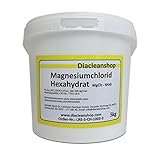 Magnesiumchlorid Hexahydrat 5kg - reinste Pharmaqualität (E511) – Magnesium chloride u.a. zur Herstellung von Magnesiumöl, Magnesium Spray, Magnesium Fußbad, Magnesium Vollbad uvm