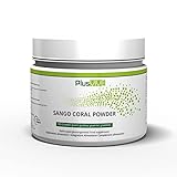 Plusvive Sango Korallen Pulver 300 g – reines Pulver aus der Sango Meereskoralle mit 20% natürlichem Kalzium und 10% natürlichem Magnesium, laborgeprüft und vegan