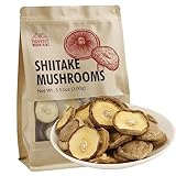 VIGOROUS MOUNTAINS Getrocknete Shiitake Pilze zum Kochen 100g, reiner Aroma Dünne Kappe Pilz ohne Stiel, schnell rehydrieren, weiche Textur Xiangxin Shiitake