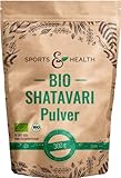 Shatavari Pulver Bio - Ayurveda 300g - Vegan - 100% Natürlich – Eigene Produktion- Mit Extra Messlöffel