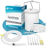 Lyvanas Einlaufset für Darmeinlauf (2 Liter) - einfach & angenehm - Irrigator zur Darmreinigung in Vollausstattung - Einlauf Set sicher & hygienisch
