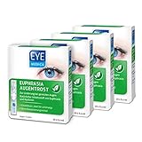 EyeMedica Euphrasia Augentropfen gegen trockene Augen und gereizte Augen, Befeuchtung, Linderung und Pflege, mit Hyaluron, 4er Pack