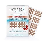 Gatapex Gitter Akupunktur-Pflaster (Größe S) mit abgerundeten Ecken, Hautfarbe