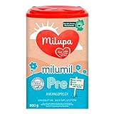 Milupa Milumil Pre – Anfangsmilch von Geburt an – Baby-Milchpulver – Mit wichtigen Nährstoffen und ohne Palmöl – 1 x 800 g