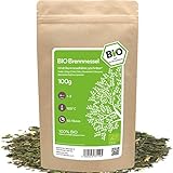 amapodo Brennesseltee Bio 100g - Brennessel - Kräutertee - Brennnessel Tee - Geschenke für Männer - Basentee - Brennnesseltee - Bitterstoffe - Brenessel - Bittertee - Urtica dioica