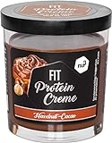 nu3 Fit Protein Creme - 200g Schokoladenaufstrich mit Haselnüssen, Kakao & Whey - ganze 21% Eiweiß, ohne Zusatz von Zucker - alternative zu Schoko-Creme aus dem Supermarkt - Glutenfrei & ohne Palmöl
