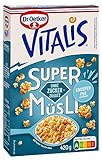 Dr. Oetker Vitalis SuperMüsli ohne Zuckerzusatz – die zuckerarme Knusperalternative für ein Frühstück oder einen bewussten Brunch, 7er Pack
