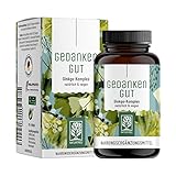 Ginkgo Biloba Kapseln Komplex I Ginkgo hochdosiert, Bacopa Monnieri, Ginseng & B-Vitamine I Ohne chemische Konzentrations Tabletten, Brain Booster oder Fokus Booster I 90 Ginko biloba kapseln