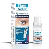 TEARS AGAIN Hyaluron 0,3% GEL Augentropfen gegen trockene Augen, gerötete, gereizte oder juckende Augen, GEL zur intensiven Befeuchtung der Augenoberfläche, ohne Konservierungsmittel, 10 ml Lösung