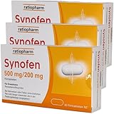 SYNOFEN Schmerztabletten mit Paracetamol und Ibuprofen I schnelle Schmerzlinderung I mit Pharma Perle give-away (Synofen 3 x 20 St.)