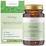 Moringa Kapseln - hochdosiert mit Moringa-Extrakt + Vitamin C (vegan, freiverkäuflich - PZN: 11482539)