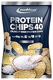 IronMaxx Protein Chips 40 - Salt & Vinegar 1 x 50g | gebackene High Protein Chips, Low Carb und Glutenfrei | in vielen Geschmacksrichtungen erhältlich