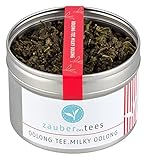 Zauber des Tees Oolong Tee Milky Oolong - Premium Oolongtee mit feiner Milchnote, halbfermentierter Grüner Tee lose mit zauberhaftem Geschmack, Top-Qualität in wiederverschließbarer Dose, 65 g