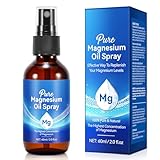 Huile De Magnesium 60ml 100% Natürlich Reines Zechstein Öl von Organic Magnesium spray für Sport & Muskel entspannung, natürliches Magnesium, Magnesiumchloridöl…