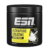ESN Ultrapure Creatine Monohydrate, 300 g, 85 Portionen, Creatin Pulver, Support für Muskelaufbau, Performance und Gehirnleistung, mikrofein & perfekt löslich, vegan - made in Germany